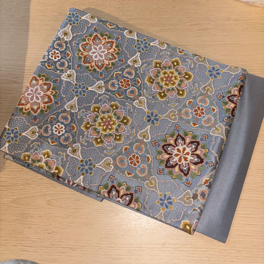 506my17◇丸山正 力布 マルファクトリー 切嵌 洒落袋帯◇美品