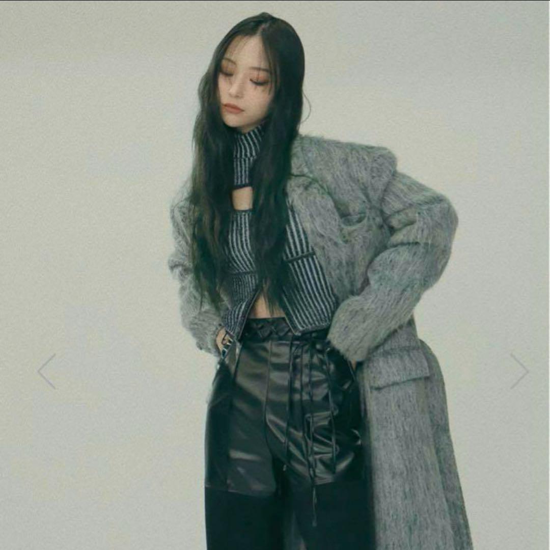 Melt the lady】triangle knit