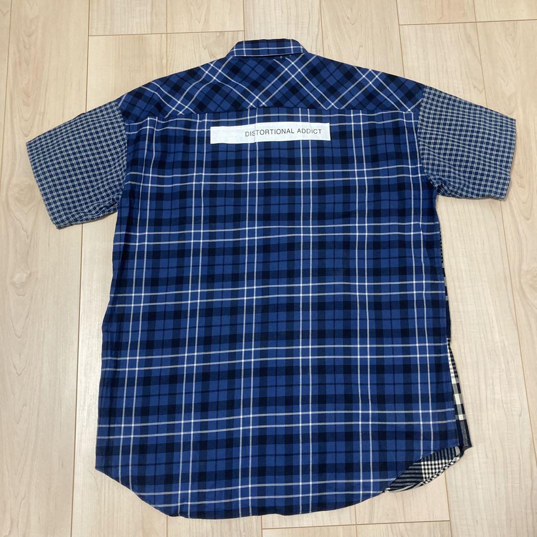 THUNDERBOX　パッチワーク チェック柄シャツ ワークシャツ 日本製