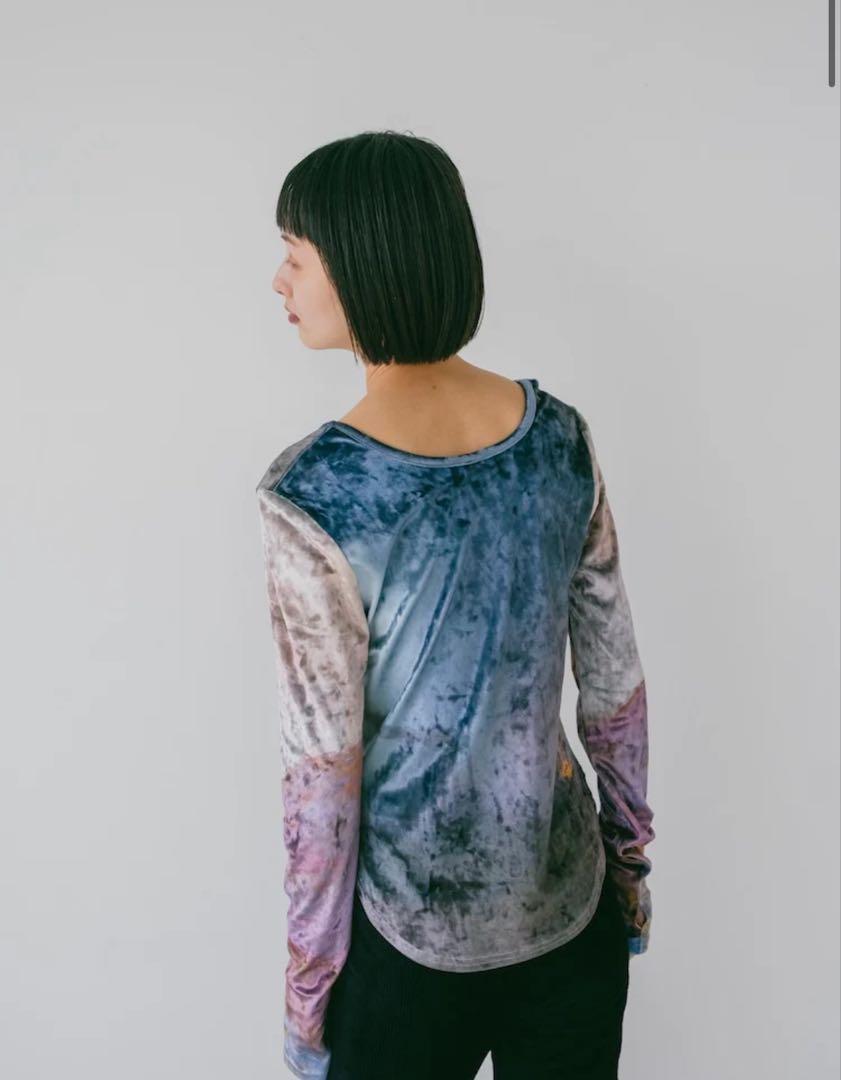 marte vintage sahara ベロア アートプリント トップス