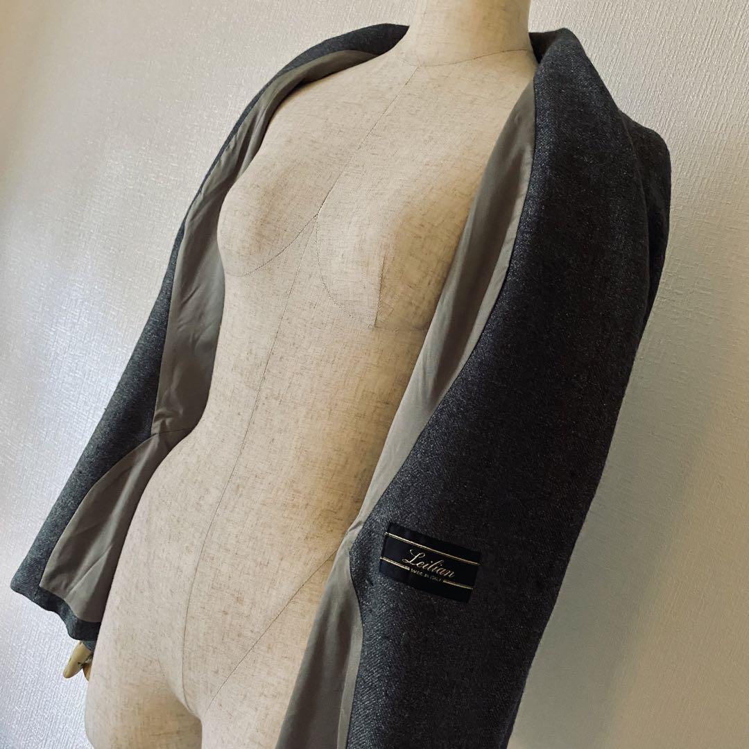 極美品✨◆AGNONA◆28万 伊アンゴラウールヘリンボン立体デザインジャケット