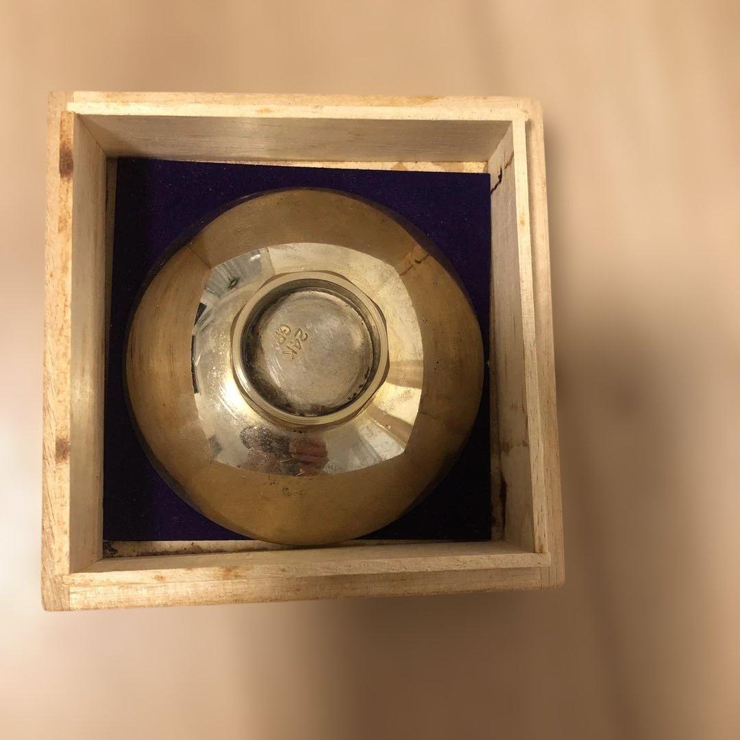 天皇陛下御在位五十年記念盃傷や汚れあり