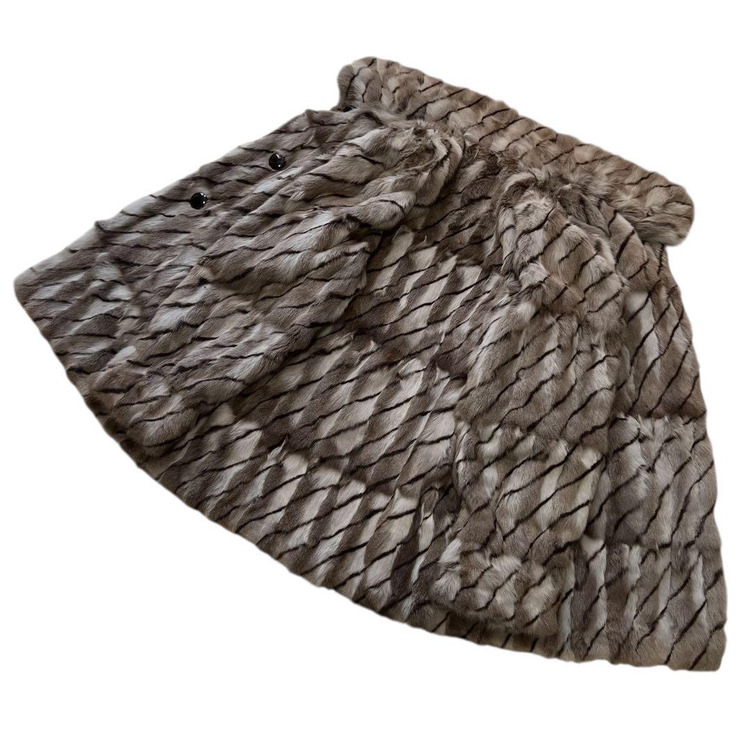 ロシアリス ファーコート リアルファー ロング丈 リバーシブル 毛並み◎ ロシアリス ファーコート リアルファー ロング丈 リバーシブル 毛並み◎