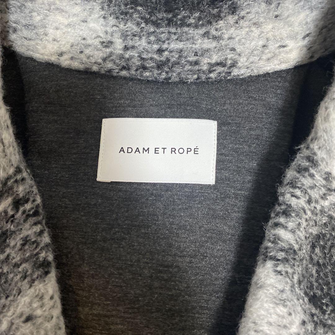 【上品】 未使用品.美品ADAM ET ROPÉ チェック柄ロングコート ジャケット・アウター