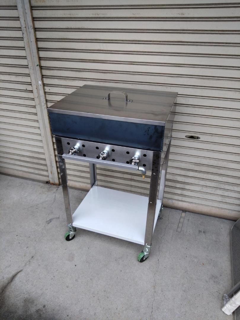 石焼きいも焼けます　専用台付き　売れてます　ガスコンロ付き　送料無料　焼き芋機器
