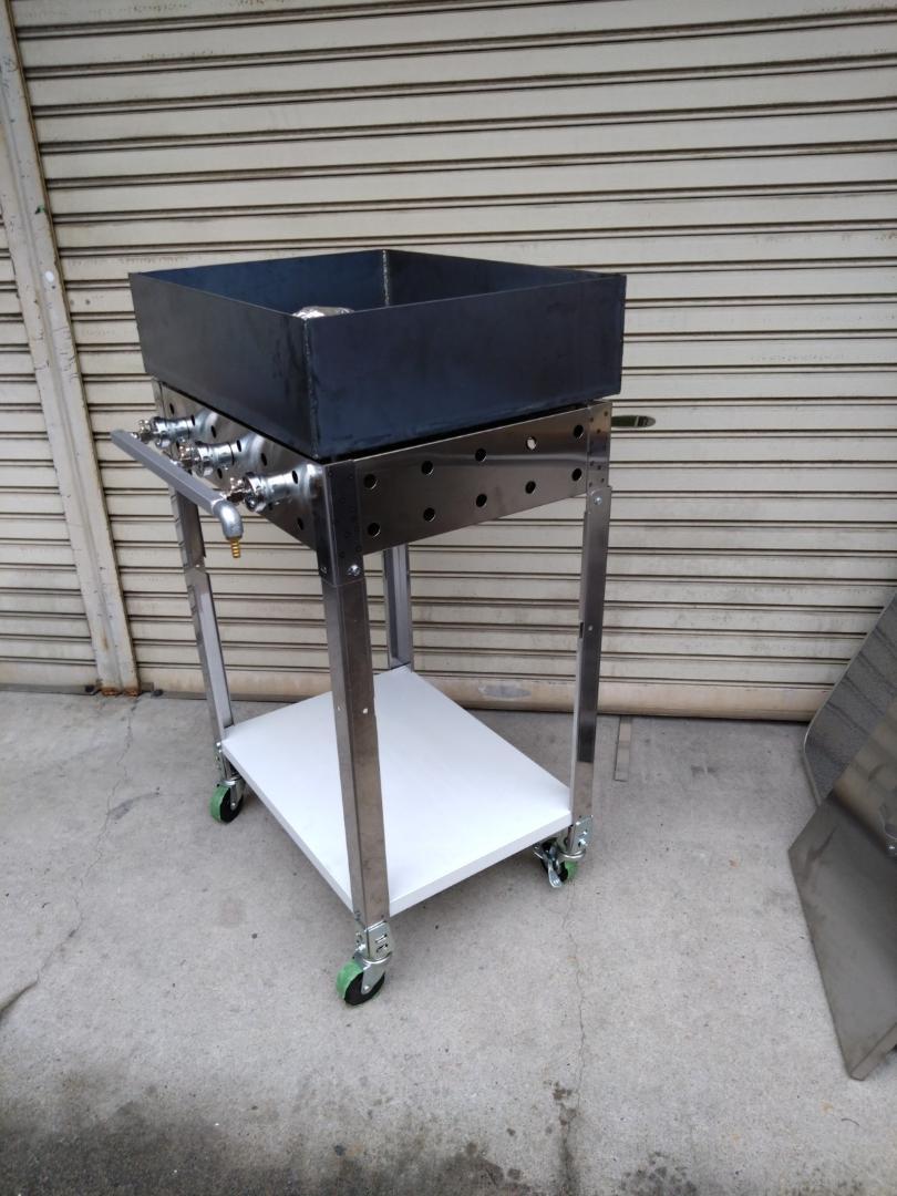 石焼きいも焼けます　専用台付き　売れてます　ガスコンロ付き　送料無料　焼き芋機器