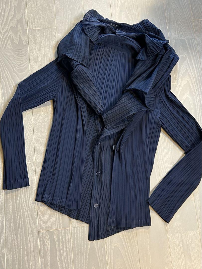 イッセイミヤケ ISSEY MIYAKE 95AW 横プリーツ カットソー