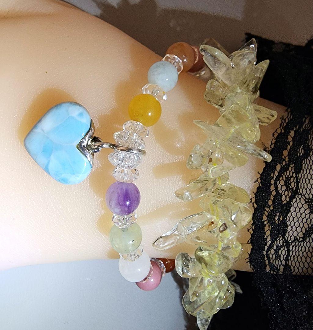 ❤ラリマー❤多宝ブレスレット❤可愛くてキュンキュン❤ご縁の方