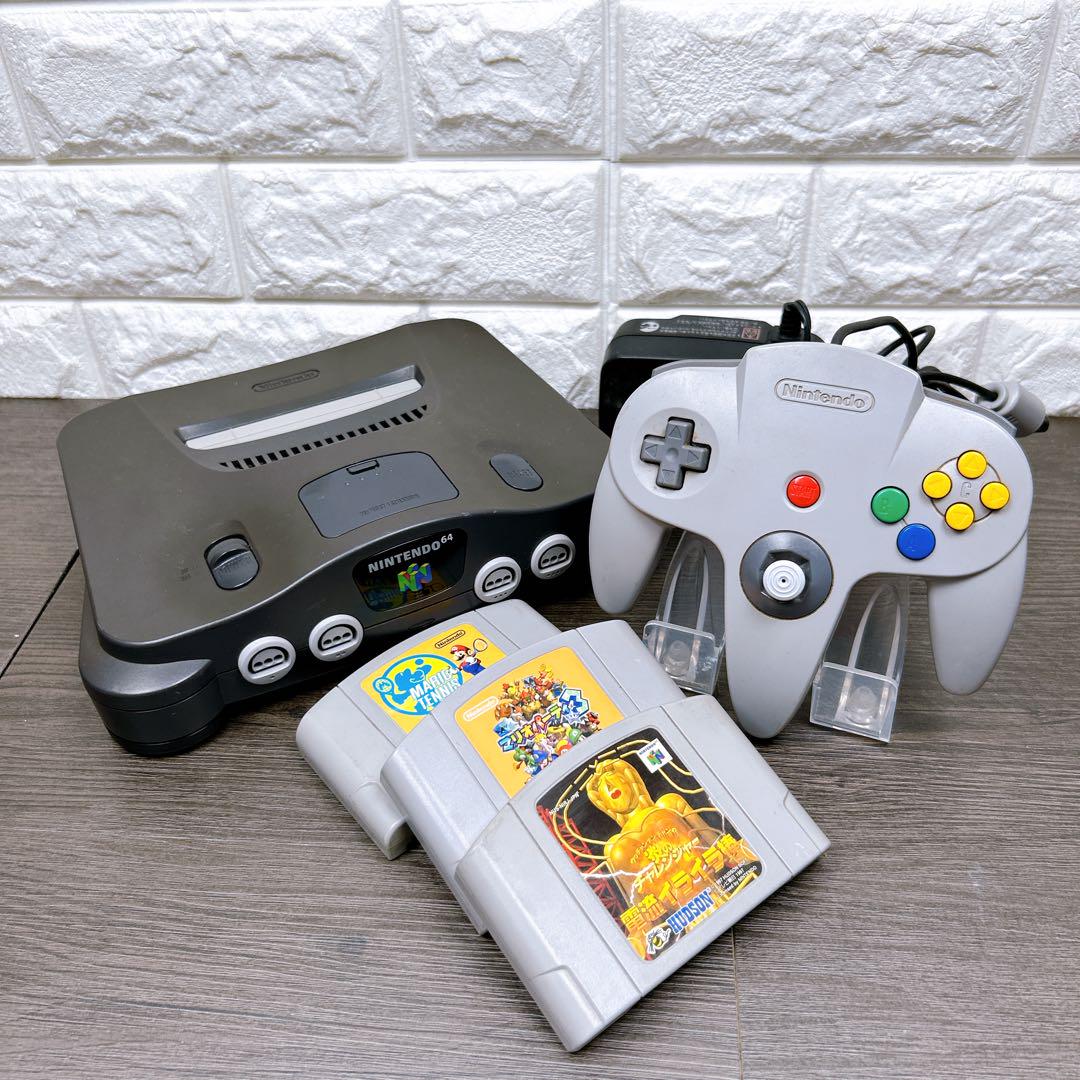 【N64】Nintendo64 本体一式 ソフトセット　すぐ遊べる