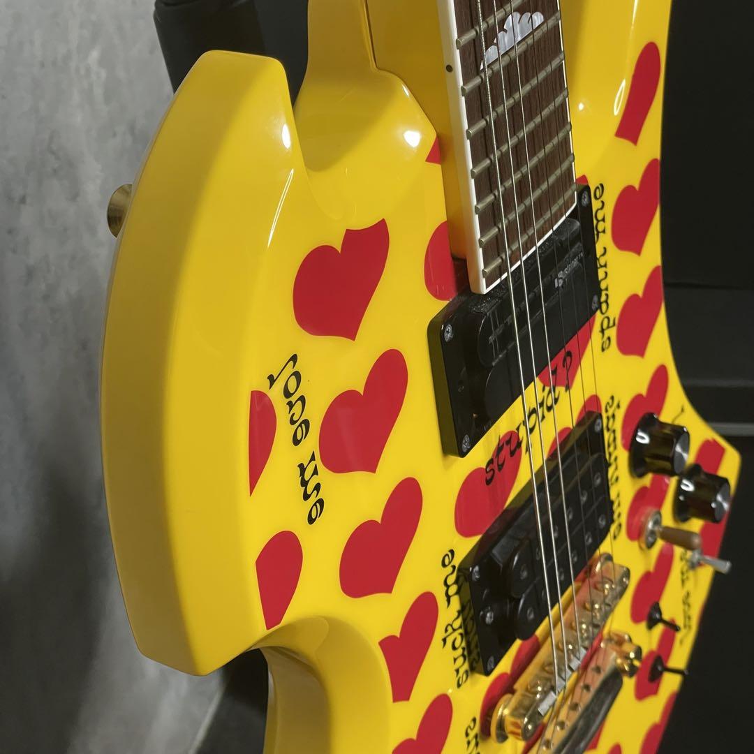 【レア美品】FERNANDES モッキンバード イエローハート MG-145S