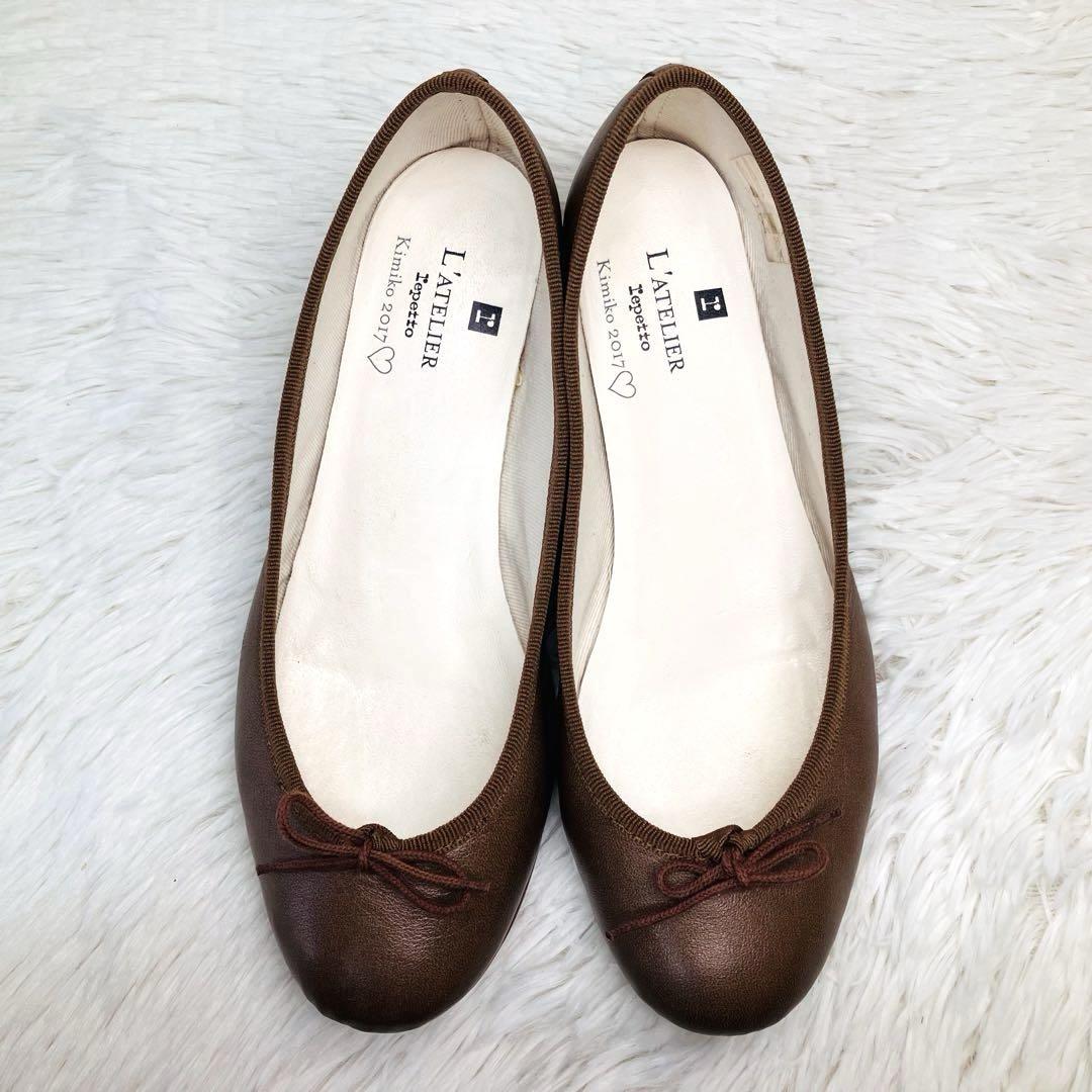 セミオーダー】repetto 38 レペット パンプスカミーユ ブラウン