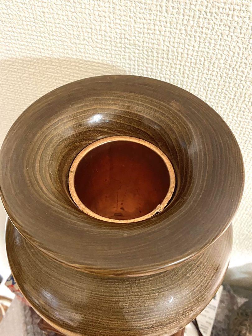 木製 花瓶 花器 壺年代物