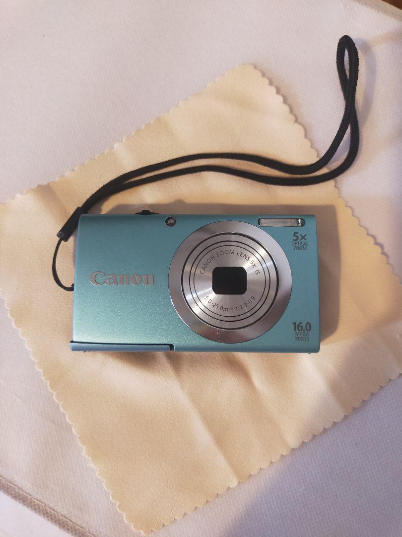 Canon コンパクトデジタルカメラ 16.0メガピクセル 水色