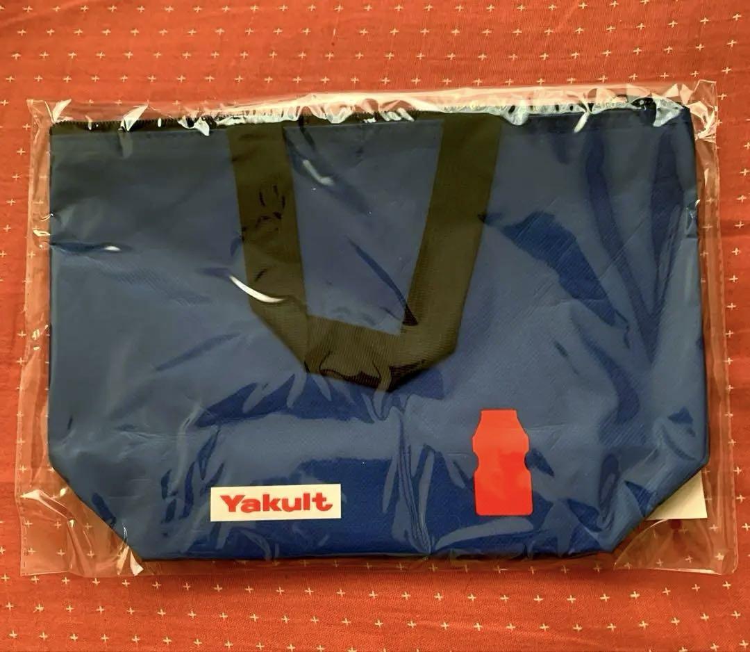 ヤクルトバック非売品【匿名送料無料】 ヤクルト Yakult 保冷バッグ 紺 ネイビー 非売品 - メルカリ