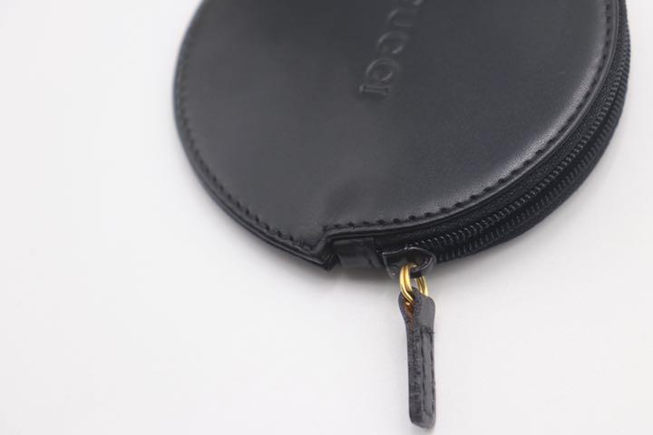 GUCCI 小銭入れ 丸型 カーフレザー Plt7J-m76047625700 グッチ コインケース 日本製格安