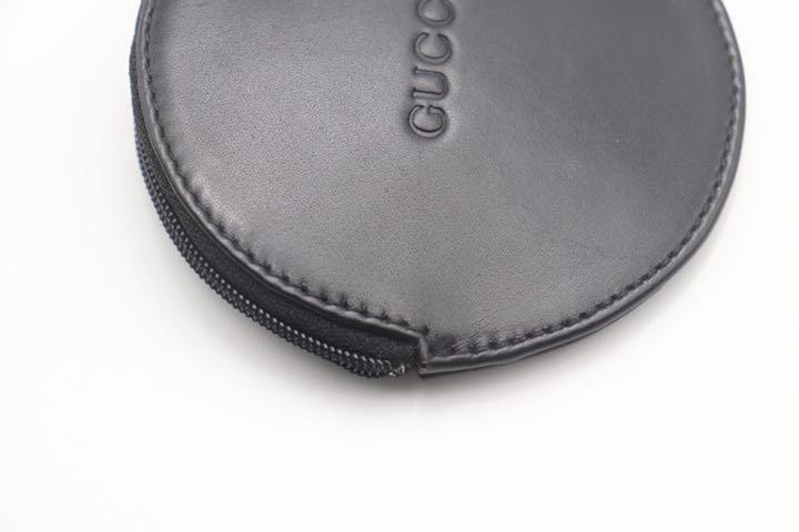 GUCCI 小銭入れ 丸型 カーフレザー Plt7J-m76047625700 グッチ コインケース 日本製格安