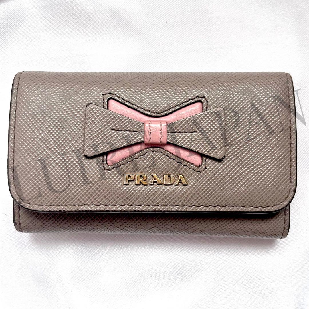 美品 綺麗 PRADA プラダ キーケース レッド サフィアーノ 4連 リング 楽天市場】プラダ キーケース 4連の通販
