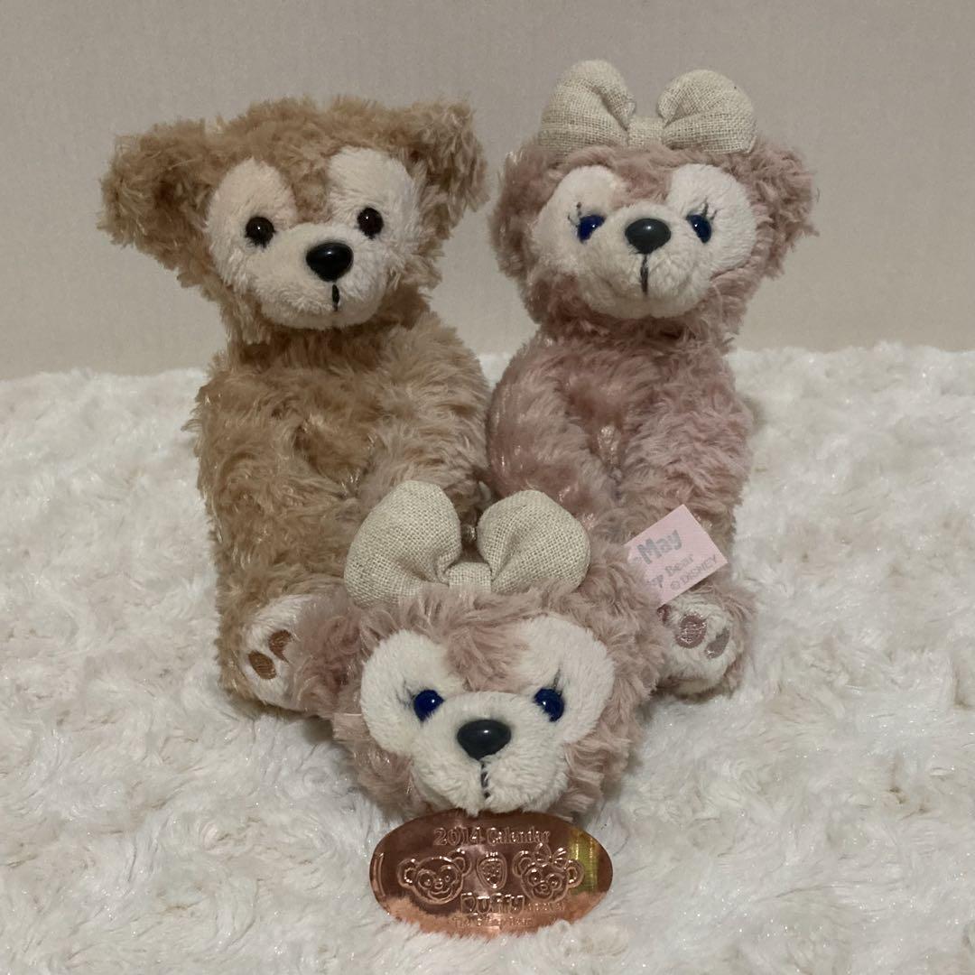 デイズニー　シエリーメイ　ぬいぐるみ　4体セット ディズニーシー ダッフィー シェリーメイ ぬいぐるみ マグネット