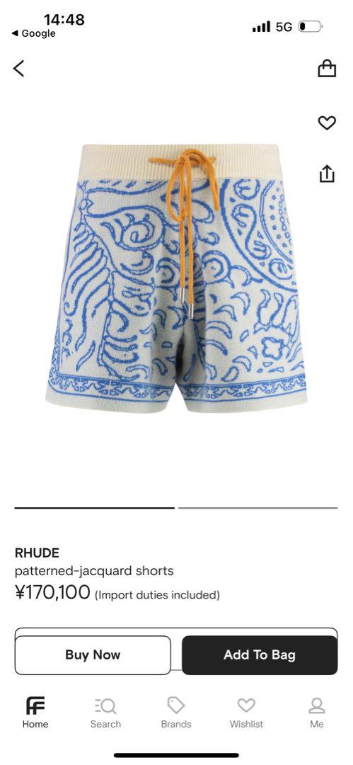 RHUDE ハーフパンツ 2022 S/S ショートパンツ M ハーフパンツ