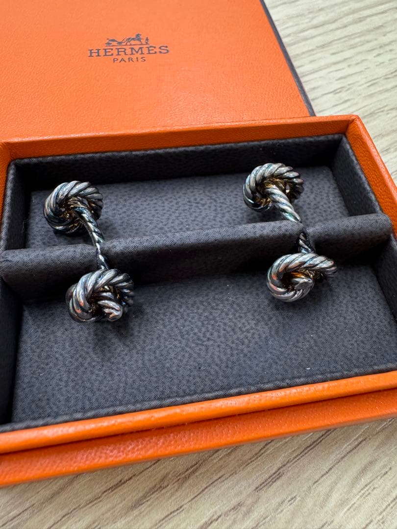 エルメス HERMES カフス シルバー925 シルバー メンズ
