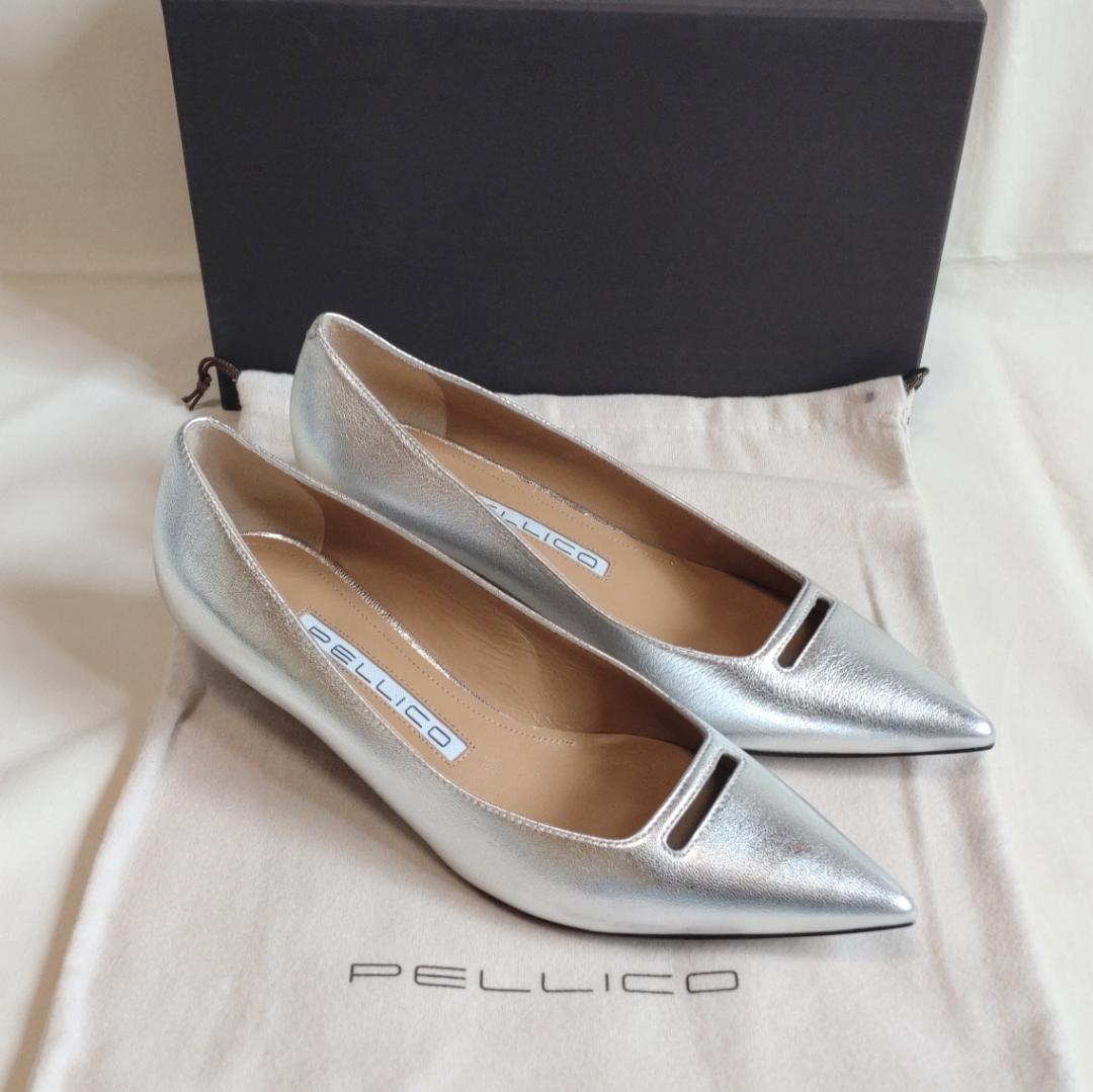 国内配送】 22cm アネッリ 美品】✨PELLICO パンプス 35 レザー