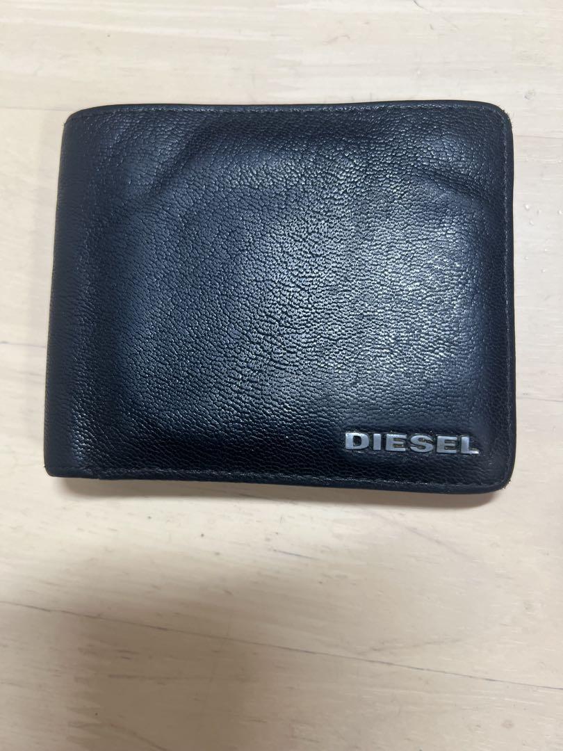 DIESEL 二つ折り財布 黒 レザー 楽天市場】【新品】 ディーゼル 二つ折り財布 メンズ 財布 ロゴ