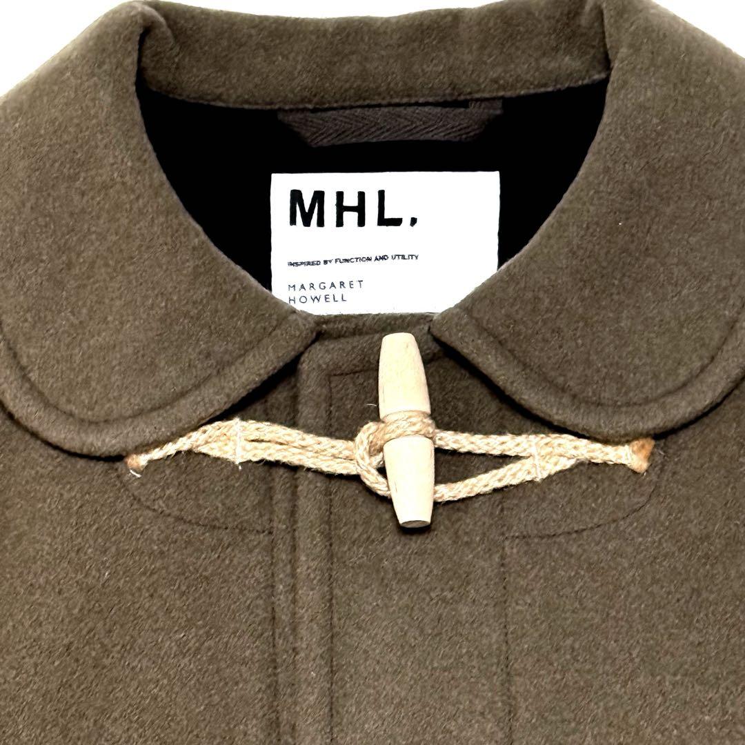 MHL. ダッフルコート　ロング丈　メルトン　丸襟　マーガレットハウエル L寸