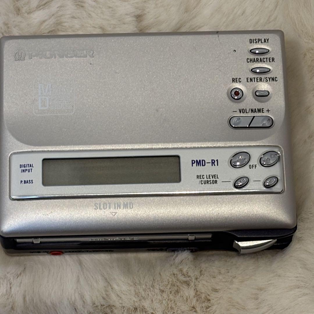 美品】PIONEER PMD-R1ポータブルMDプレーヤー動作確認済リモコン