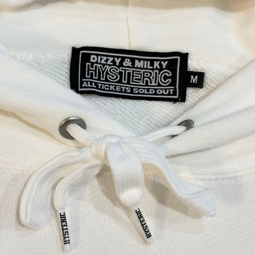 ヒステリックグラマー　パーカー　ヴィクセンガール　両面プリント　日本製　白　M