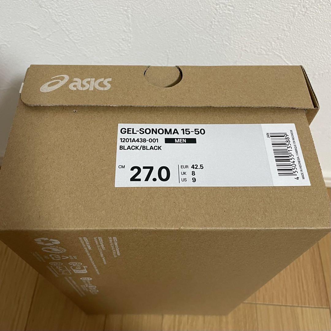 ASICS　GEL-SONOMA　15-50　BLACK　新品未使用 27cm