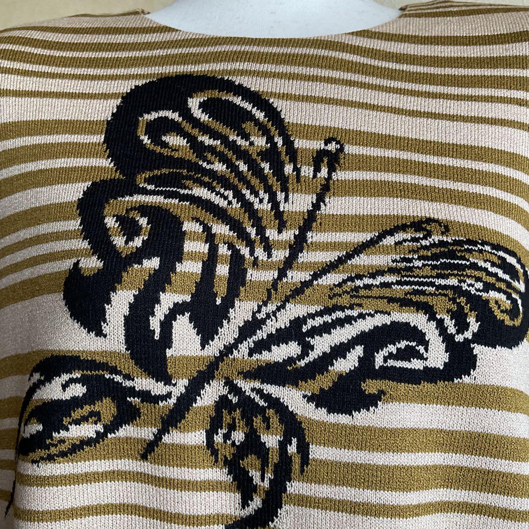 斎藤都世子サイトウトヨコ豪華刺繍チュニック（株）みやこ編物