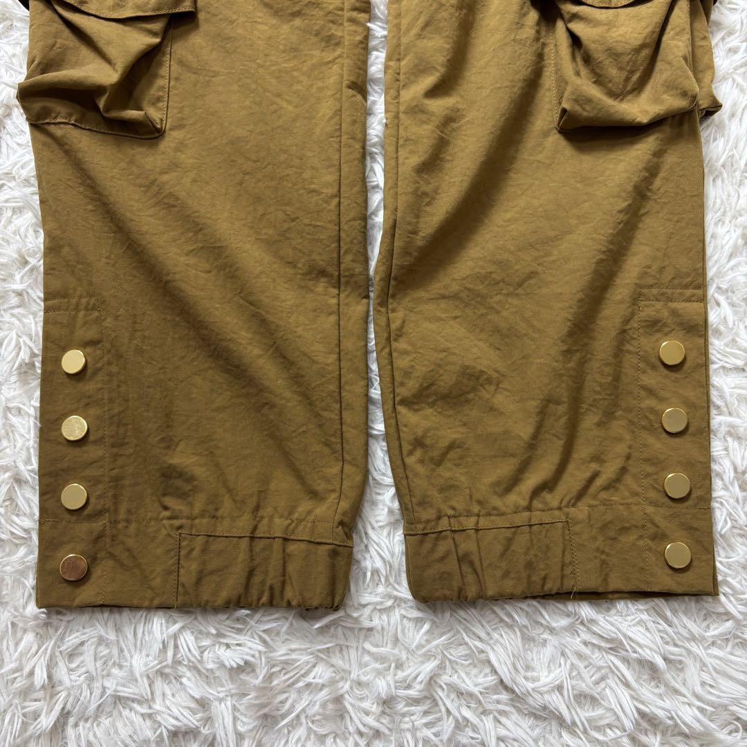 極美品 マインドシーカー カーゴパンツ イージーパンツ ブラウン 金ボタン
