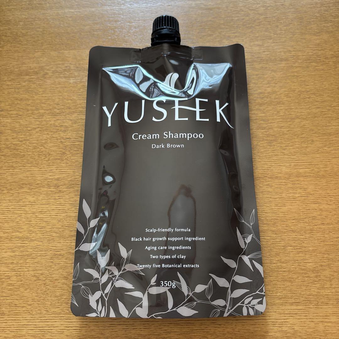 YUSEEK Cream Shampoo ダークブラウン 350g×2個セット