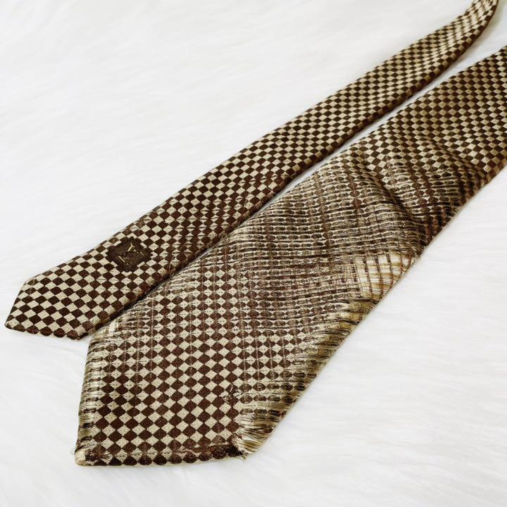 LOUIS ビジネス スーツ メンズ ダミエ U1n57-m76070873859 VUITTON ヴィトン ネクタイ 大得価特価