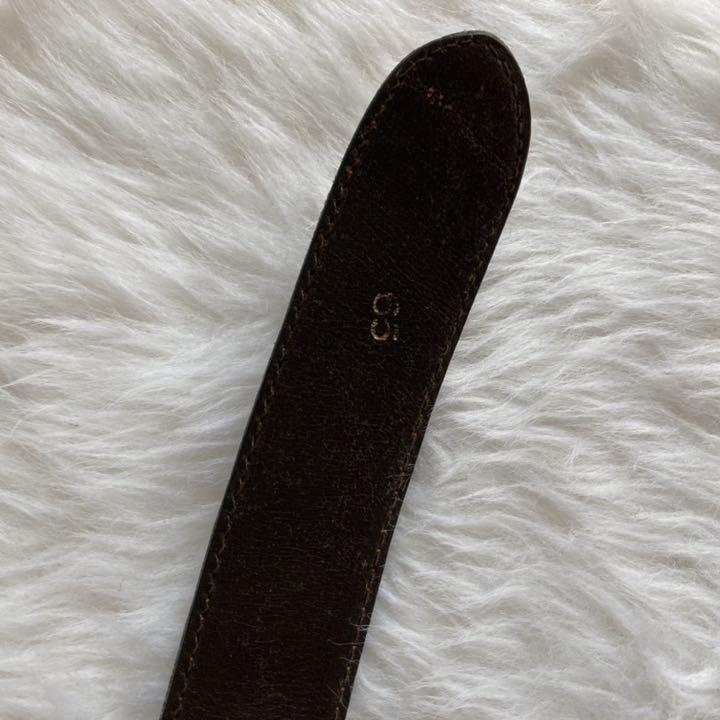 格安再入荷 美品 CELINE ベルト 本革 レザー ゴールド金具 馬車金具 ブラウン eb9d8-m76072382362 正規品国産