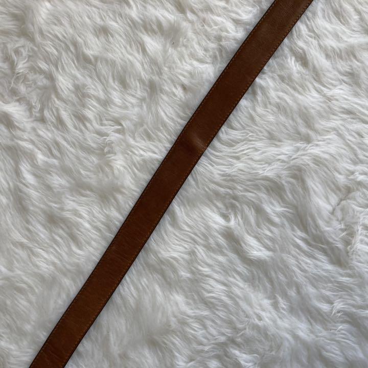 格安再入荷 美品 CELINE ベルト 本革 レザー ゴールド金具 馬車金具 ブラウン eb9d8-m76072382362 正規品国産