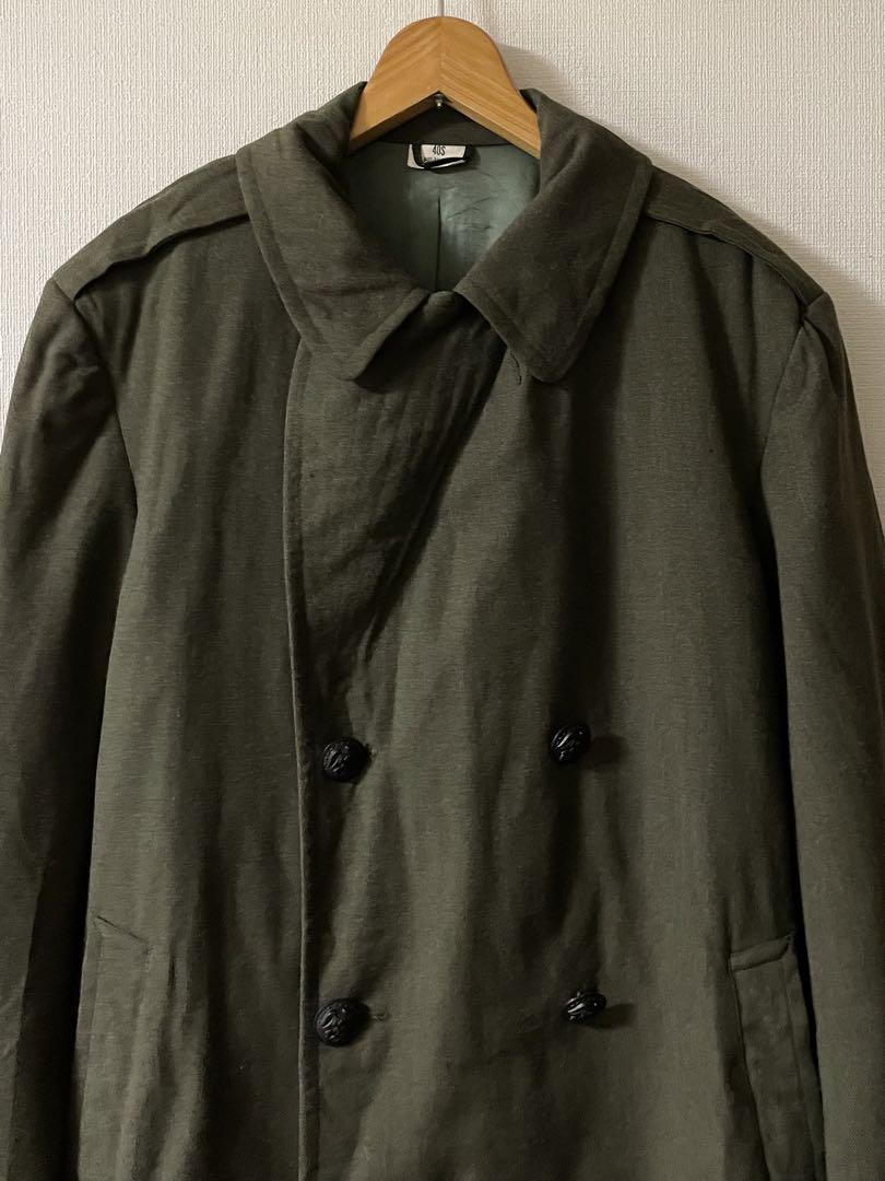 60's USMC ウールオーバーコート SERGE GREEN 40S 米軍