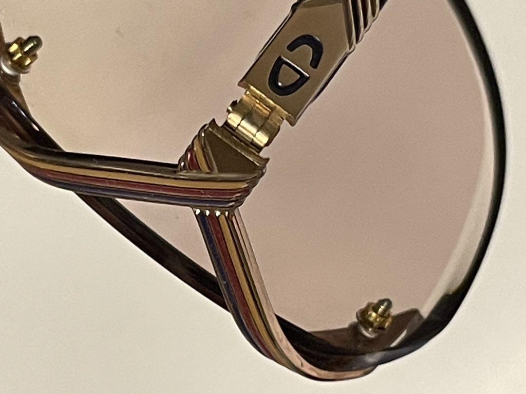 まやしら 美品 Dior ディオール ヴィンテージ 度無しサングラス