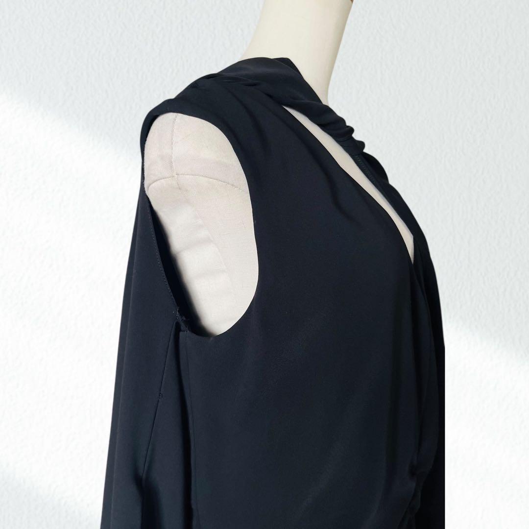 PATOU パトウ ロング ワンピース 42 BLACK