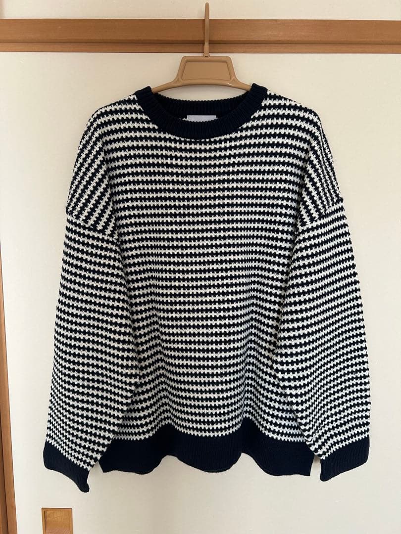【美品】PURE ボーダー柄 ニット