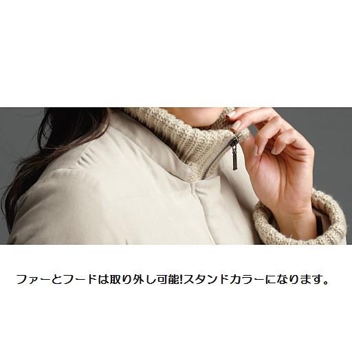 ダウンコート ❤️M～Lサイズ❤️ ダウン90%❗（フード・ラクーンファー付き） レディース