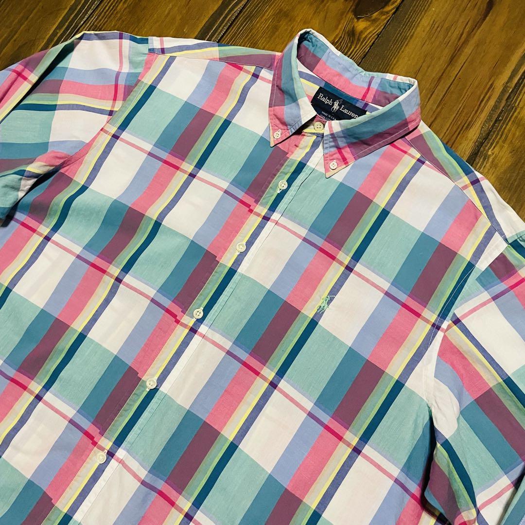 80s Polo by Ralph Lauren マドラスBDシャツ USA製 - メルカリ