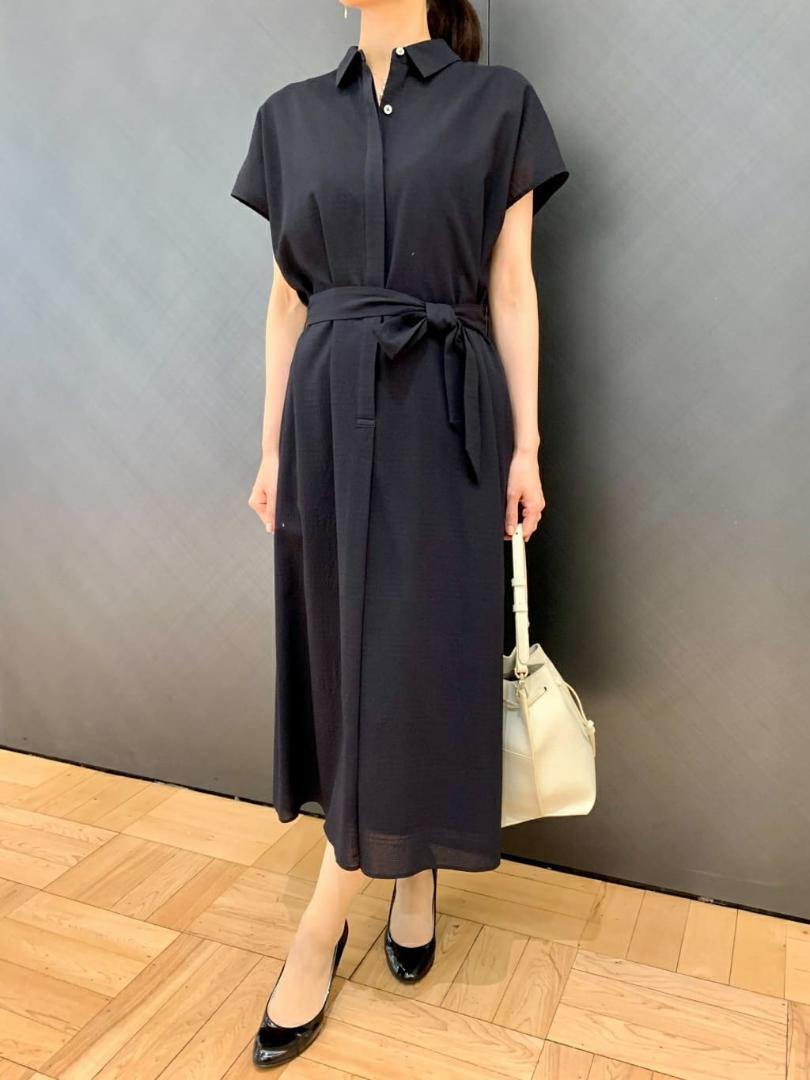 ポールスチュアート ワンピース【ウォッシャブル】 ¥61,600 ネイビー