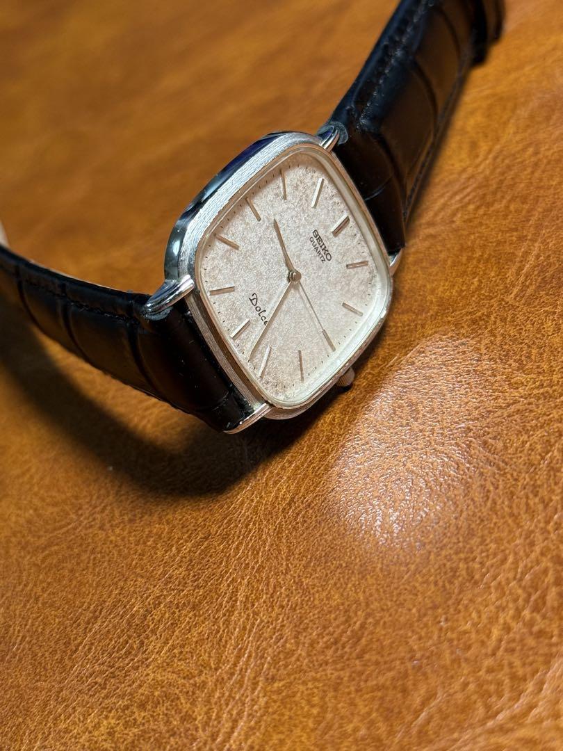 A112 希少 稼動品 SEIKO DOLCE スクエア型 80年代ヴィンテージ