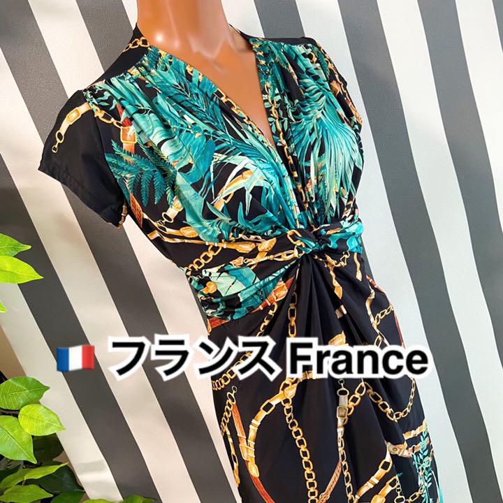 S人気が高い フランス製ワンピース 洗える ストレッチ Fifilles フィフィーユ ひざ丈ワンピース ワンピース S 10 9 Rivervalleyrv Com