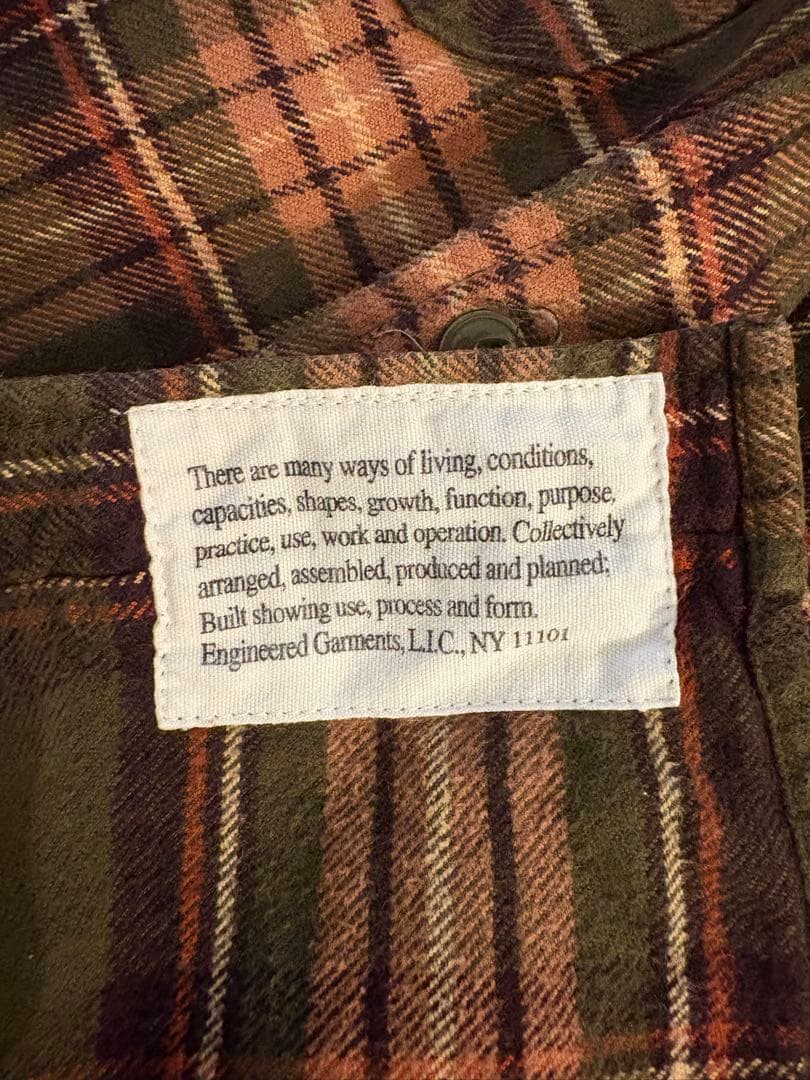 ENGINEERED GARMENTS 長袖ネルシャツ S Engineered Garments エンジニアードガーメンツ ネルシャツ S