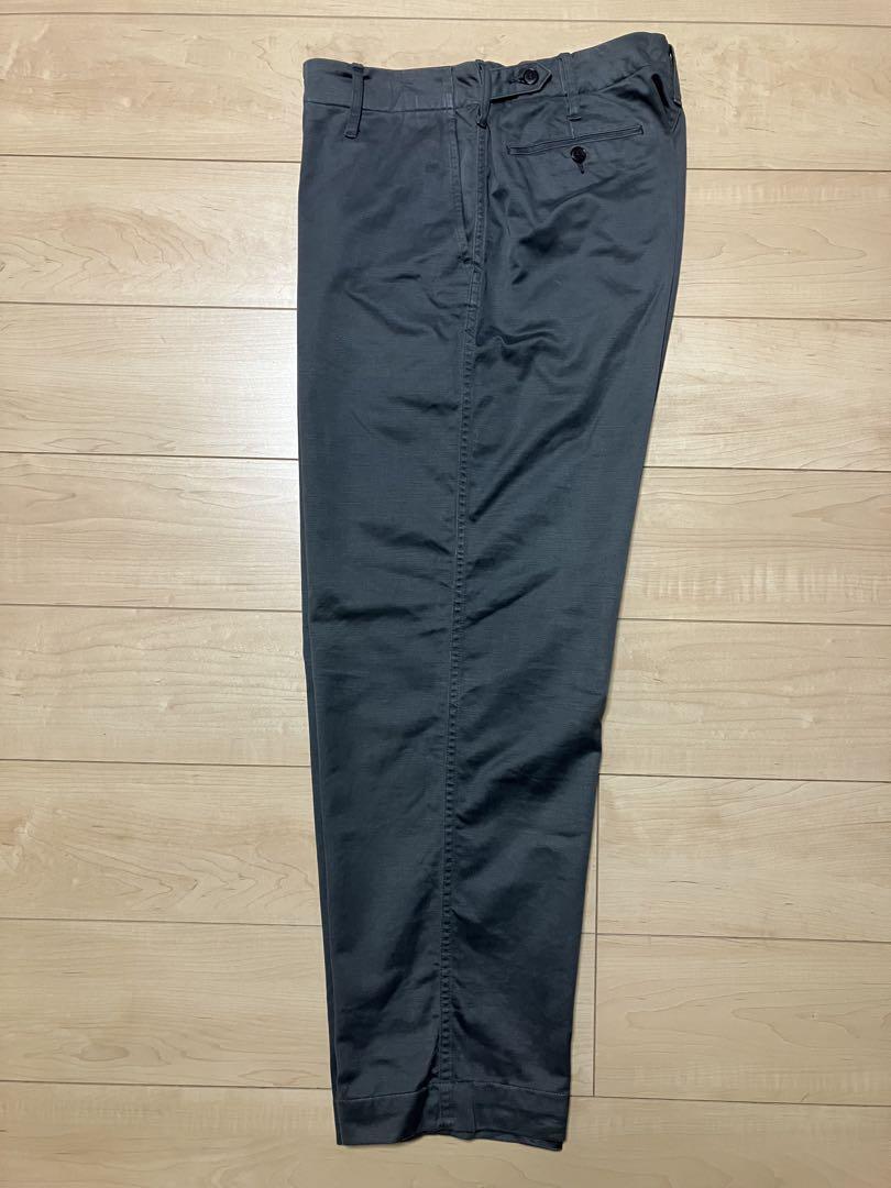 AURALEE WASHED FINX BUGGY SATIN WIDE パンツ