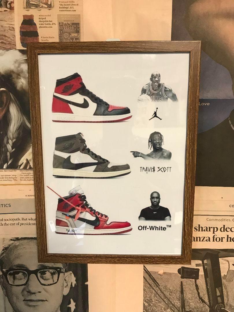 ナイキ　NIKE　Air Jordan ポスター　A3　額付き