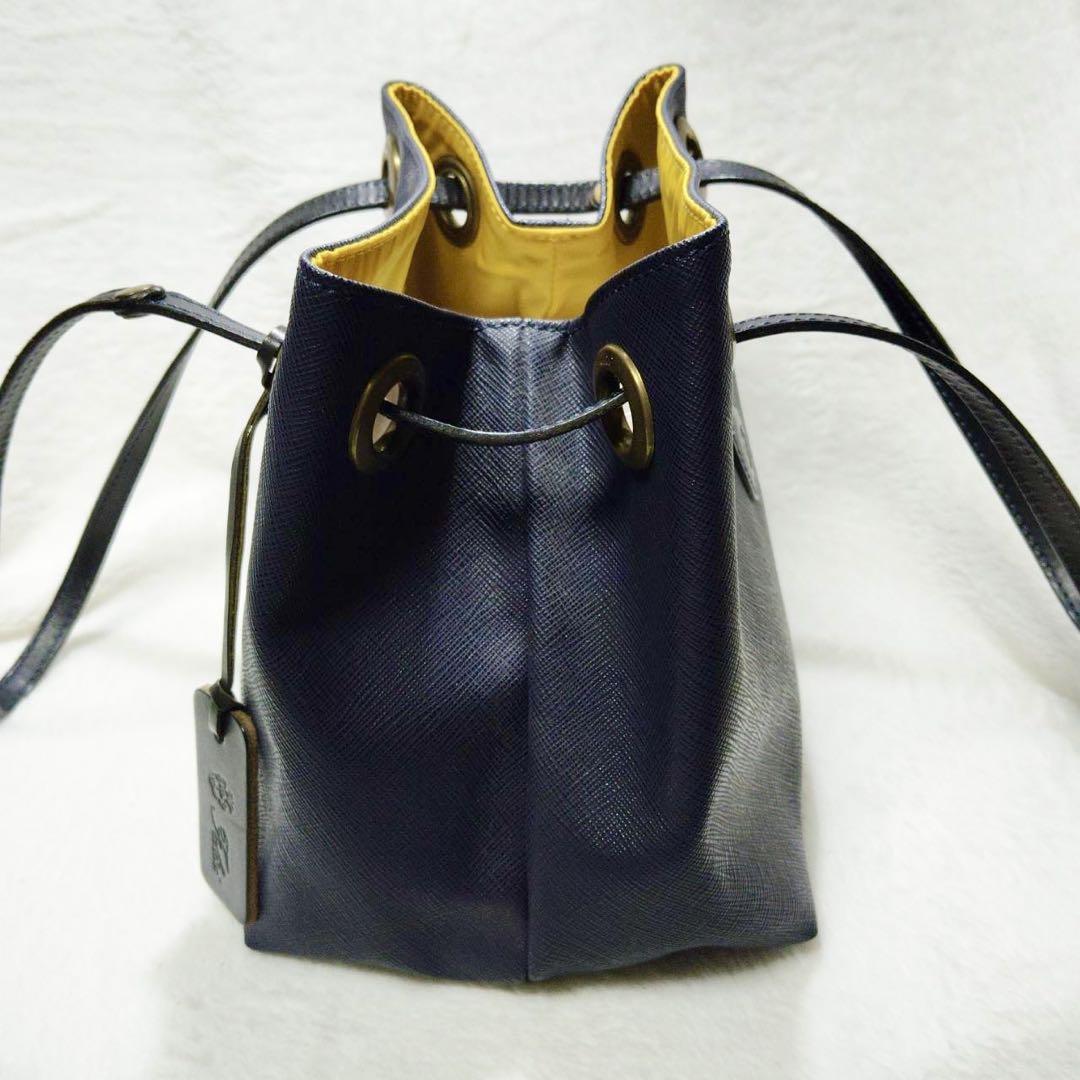 美品✨　Felisi フェリージ　トートバッグ ハンドバッグ ネイビー　レザー