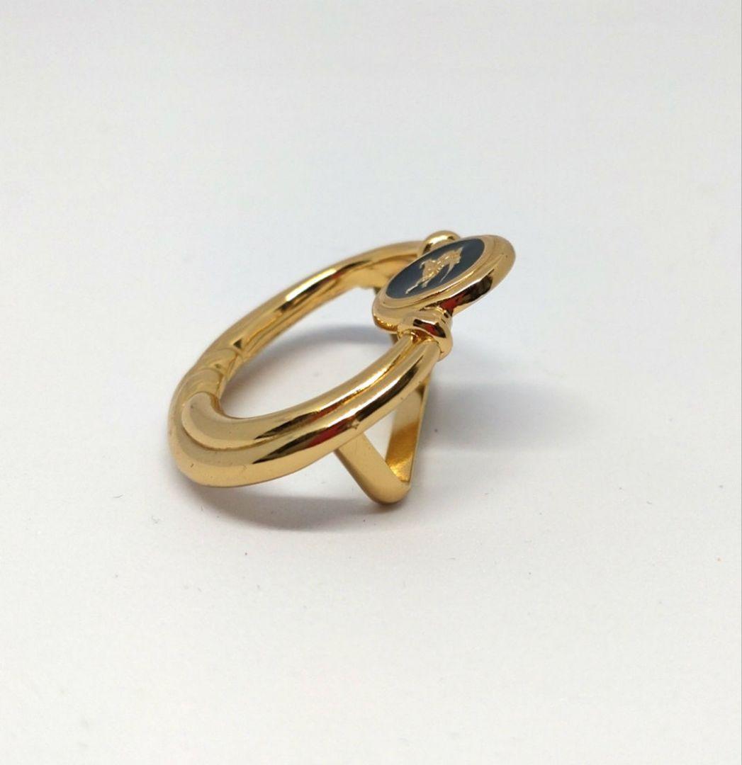 美品 BURBERRY バーバリーズ スカーフ リング ホース 馬